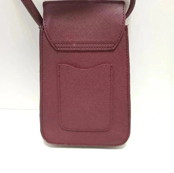 Bioworld Harry Potter Golden Snitch Charm Maroon Crossbody Bag Purse - Picture 4 of 8